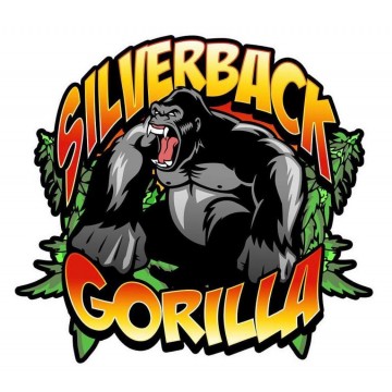 Étiquette ronde silverback gorilla