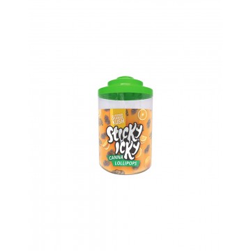Sucettes Sticky icky - Goût Orange Cali Kush - 70 pièces